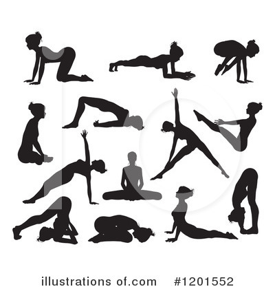 Royalty-Free (RF) Yoga Clipart Illustration by AtStockIllustration - Stock Sample #1201552