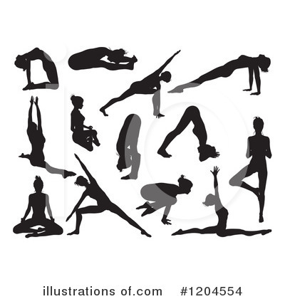 Royalty-Free (RF) Yoga Clipart Illustration by AtStockIllustration - Stock Sample #1204554