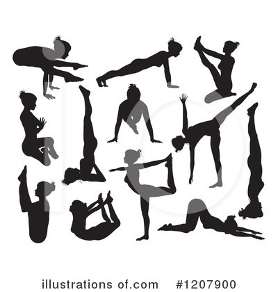 Royalty-Free (RF) Yoga Clipart Illustration by AtStockIllustration - Stock Sample #1207900