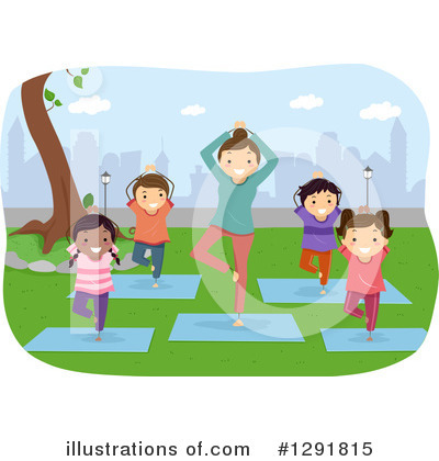 Royalty-Free (RF) Yoga Clipart Illustration by BNP Design Studio - Stock Sample #1291815
