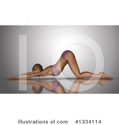 Royalty-Free (RF) Yoga Clipart Illustration by KJ Pargeter - Stock Sample #1334114