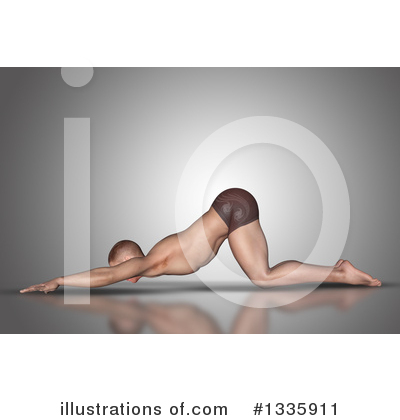 Royalty-Free (RF) Yoga Clipart Illustration by KJ Pargeter - Stock Sample #1335911