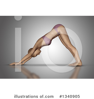 Royalty-Free (RF) Yoga Clipart Illustration by KJ Pargeter - Stock Sample #1340905