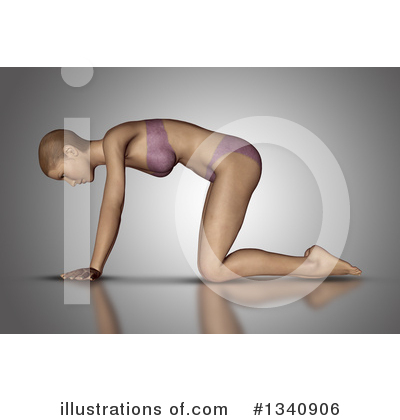 Royalty-Free (RF) Yoga Clipart Illustration by KJ Pargeter - Stock Sample #1340906