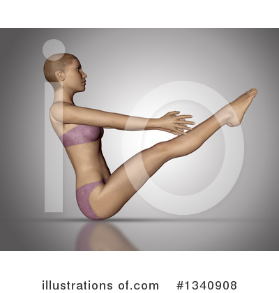 Royalty-Free (RF) Yoga Clipart Illustration by KJ Pargeter - Stock Sample #1340908