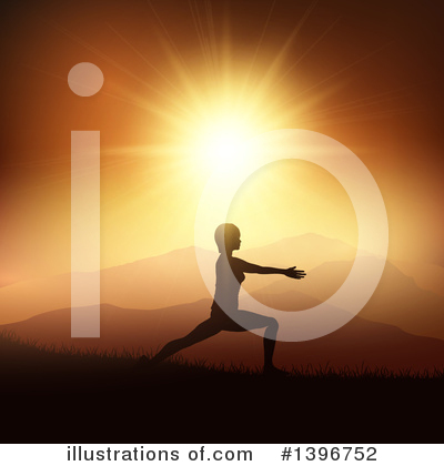 Royalty-Free (RF) Yoga Clipart Illustration by KJ Pargeter - Stock Sample #1396752