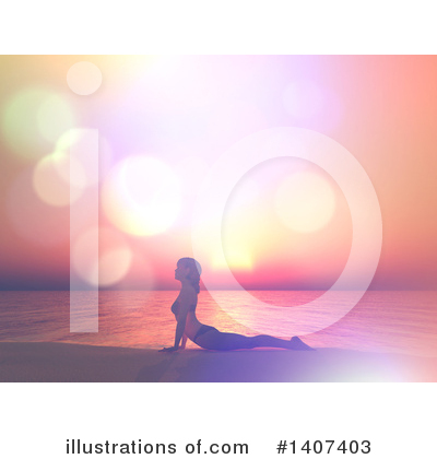 Meditation Clipart #1407403 by KJ Pargeter