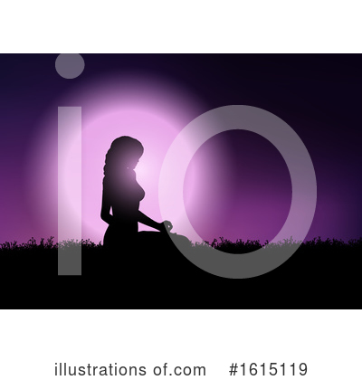 Royalty-Free (RF) Yoga Clipart Illustration by KJ Pargeter - Stock Sample #1615119