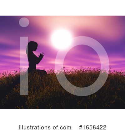 Royalty-Free (RF) Yoga Clipart Illustration by KJ Pargeter - Stock Sample #1656422