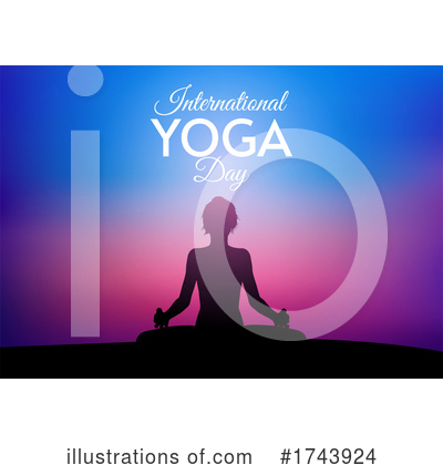 Royalty-Free (RF) Yoga Clipart Illustration by KJ Pargeter - Stock Sample #1743924