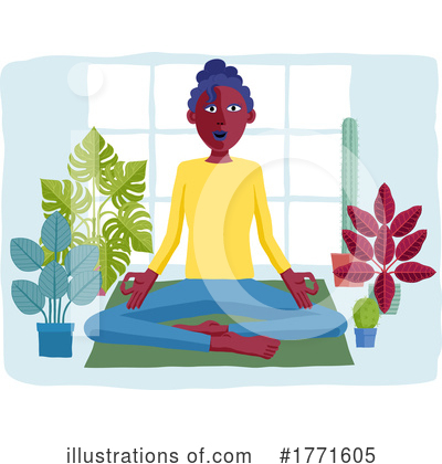 Royalty-Free (RF) Yoga Clipart Illustration by AtStockIllustration - Stock Sample #1771605