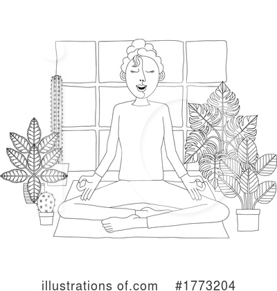 Royalty-Free (RF) Yoga Clipart Illustration by AtStockIllustration - Stock Sample #1773204