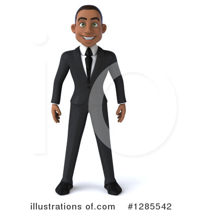 Young Black Businessman Clipart #1285542 by Julos