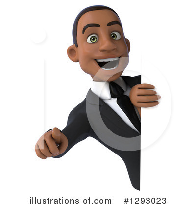 Young Black Businessman Clipart #1293023 by Julos