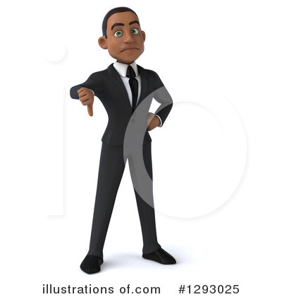 Young Black Businessman Clipart #1293025 by Julos