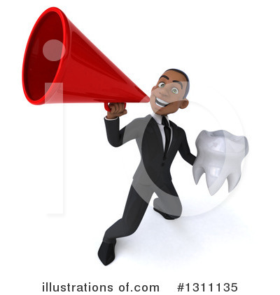 Young Black Male Dentist Clipart #1311135 by Julos