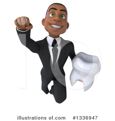 Royalty-Free (RF) Young Black Businessman Clipart Illustration by Julos - Stock Sample #1336947