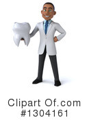 Young Black Male Dentist Clipart #1304161 by Julos