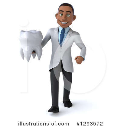 Royalty-Free (RF) Young Black Male Doctor Clipart Illustration by Julos - Stock Sample #1293572