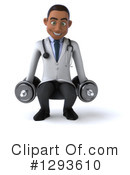 Young Black Male Doctor Clipart #1293610 by Julos