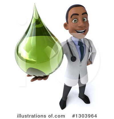 Black Male Doctor Clipart #1303964 by Julos