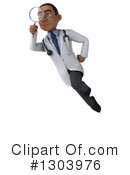 Young Black Male Doctor Clipart #1303976 by Julos