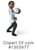 Young Black Male Doctor Clipart #1303977 by Julos