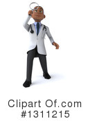 Young Black Male Doctor Clipart #1311215 by Julos