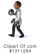 Young Black Male Doctor Clipart #1311264 by Julos