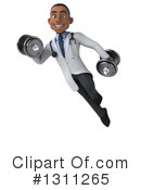 Young Black Male Doctor Clipart #1311265 by Julos