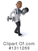 Young Black Male Doctor Clipart #1311269 by Julos