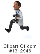 Young Black Male Doctor Clipart #1312946 by Julos