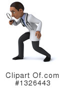 Young Black Male Doctor Clipart #1326443 by Julos