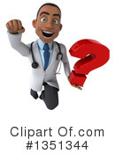 Young Black Male Doctor Clipart #1351344 by Julos