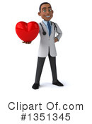 Young Black Male Doctor Clipart #1351345 by Julos