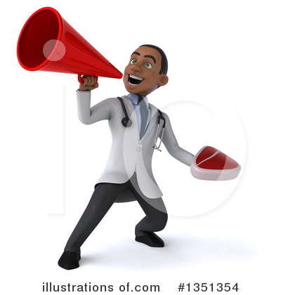 Black Male Doctor Clipart #1351354 by Julos