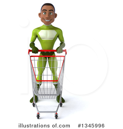 Young Black Green Super Hero Clipart #1345996 by Julos