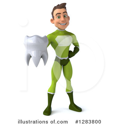 Royalty-Free (RF) Young Green Super Hero Clipart Illustration by Julos - Stock Sample #1283800