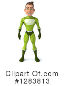 Young Green Super Hero Clipart #1283813 by Julos