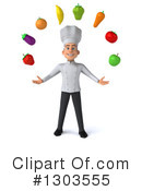 Young White Male Chef Clipart #1303555 by Julos