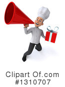 Young White Male Chef Clipart #1310707 by Julos