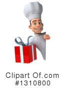 Young White Male Chef Clipart #1310800 by Julos