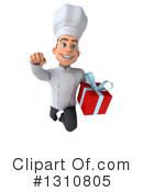 Young White Male Chef Clipart #1310805 by Julos