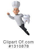 Young White Male Chef Clipart #1310878 by Julos