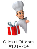 Young White Male Chef Clipart #1314764 by Julos
