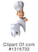 Young White Male Chef Clipart #1316732 by Julos