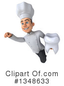 Young White Male Chef Clipart #1348633 by Julos
