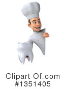Young White Male Chef Clipart #1351405 by Julos