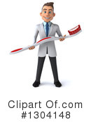 Young White Male Dentist Clipart #1304148 by Julos