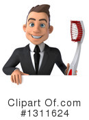 Young White Male Dentist Clipart #1311624 by Julos
